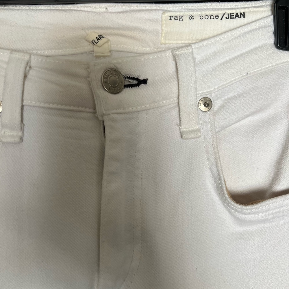 White rag&bone flare jeans